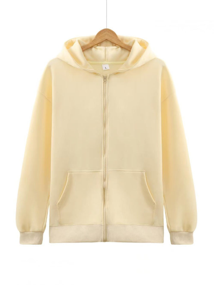 Ladies hoodie jacket with full zip and practical pockets Lisslune