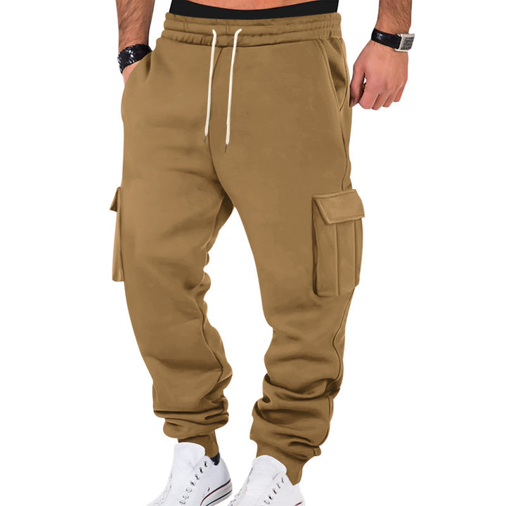 Men's cargo jogging pants with multifunctional pockets and an elastic waistband Lisslune
