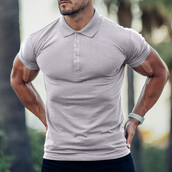 Men's polo shirt with a body-hugging fit and high-quality pique texture Lisslune