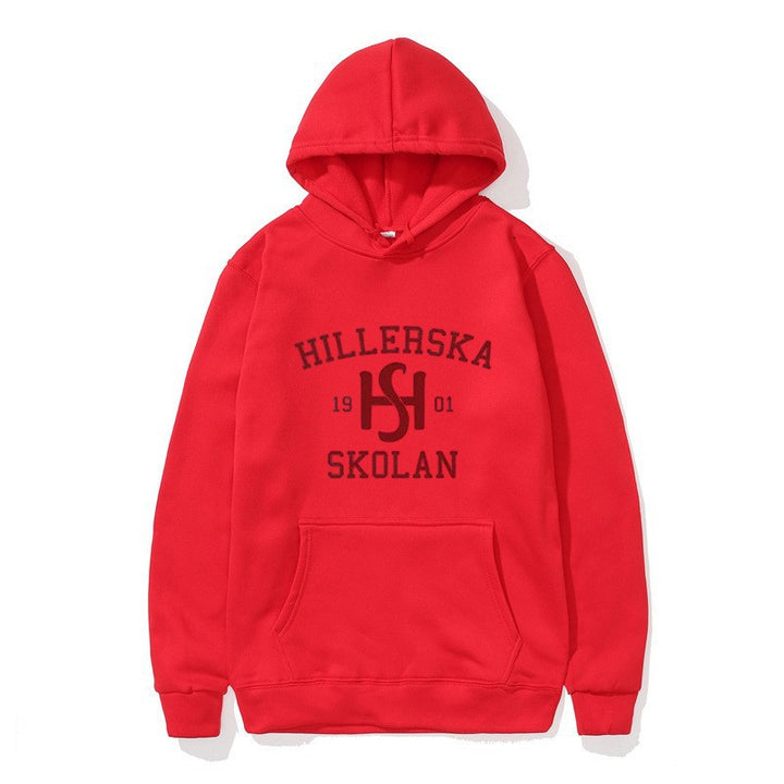 Women's hooded sweatshirt with classic school motif and cozy inner lining Lisslune