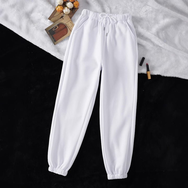 Women comfortable sports pants with elastic waistband and casual fit Lisslune