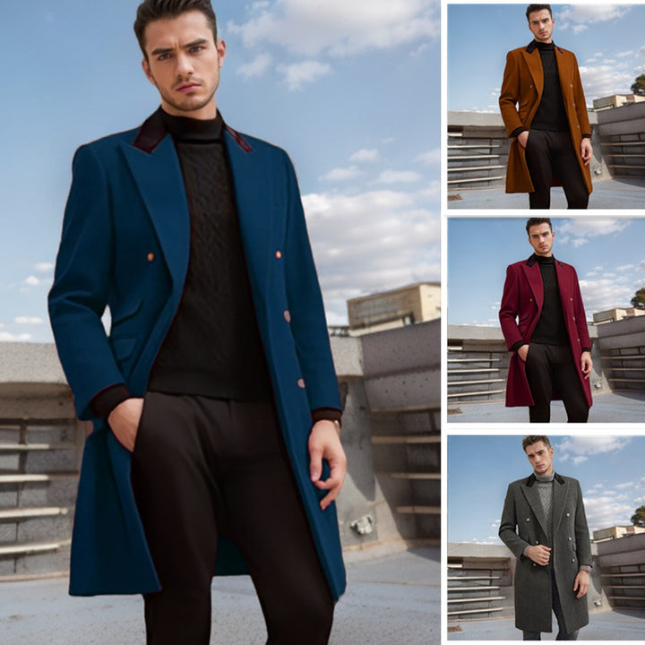 Men's Elegant, tailored wool coat Lisslune