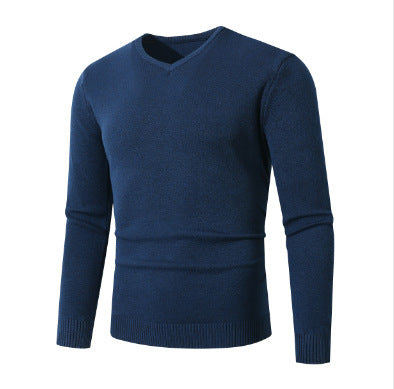 Men's elegant V-neck sweater made of high-quality cotton Lisslune