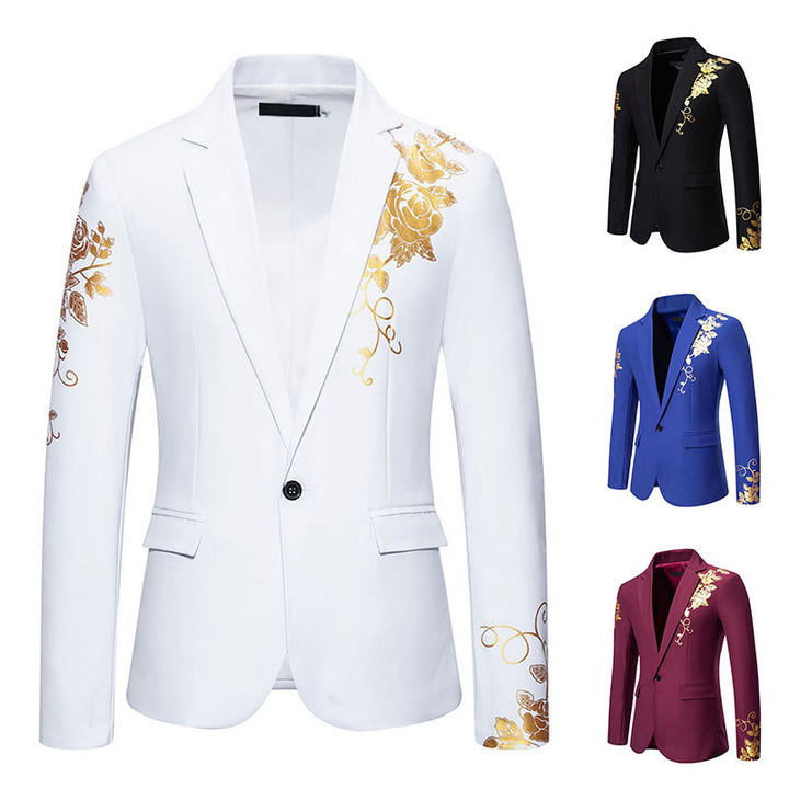 Men's Elegant Blazer with Floral Design Lisslune