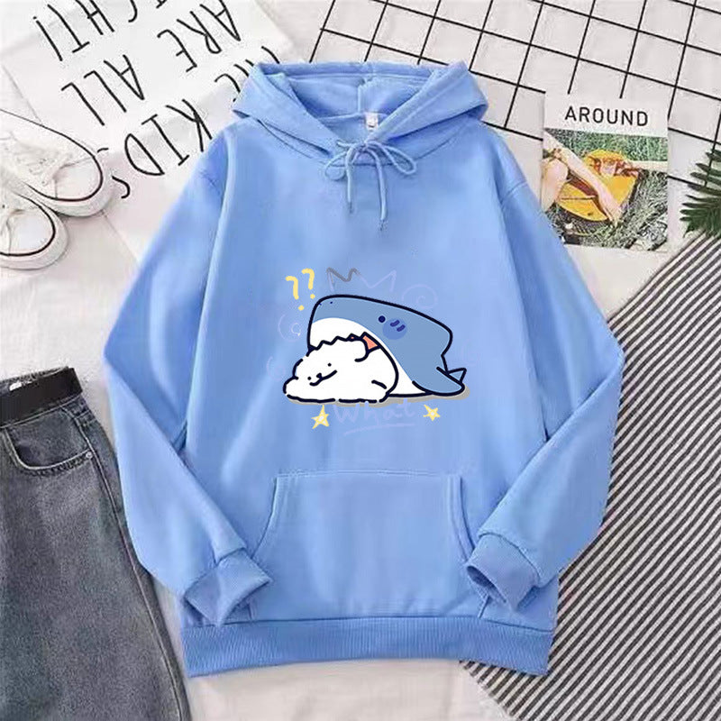 Women's hoodie with playful whale motif Lisslune