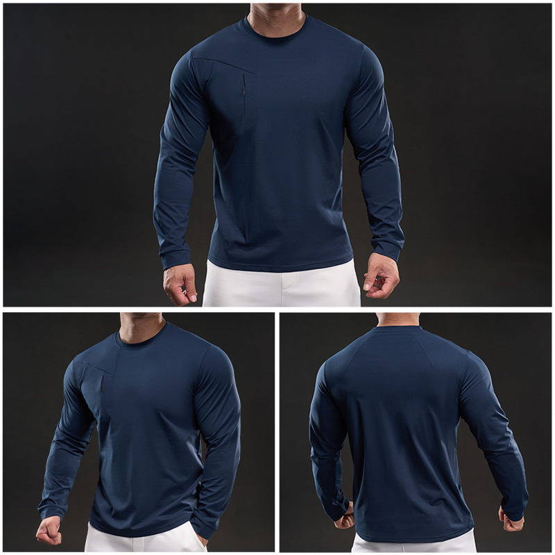Men's Athletic Long Sleeve Shirt with Innovative Moisture Regulation Lisslune