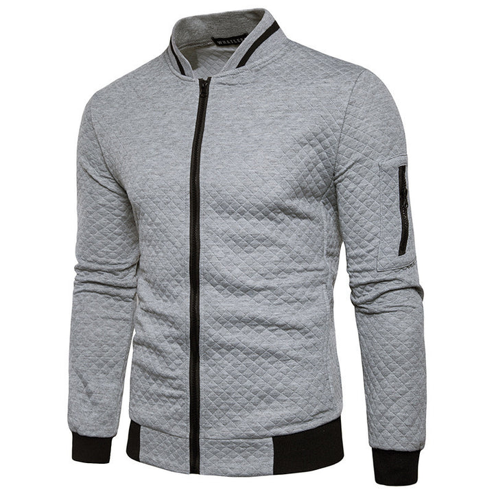 Men's Quilted Jacket with Modern Details Lisslune