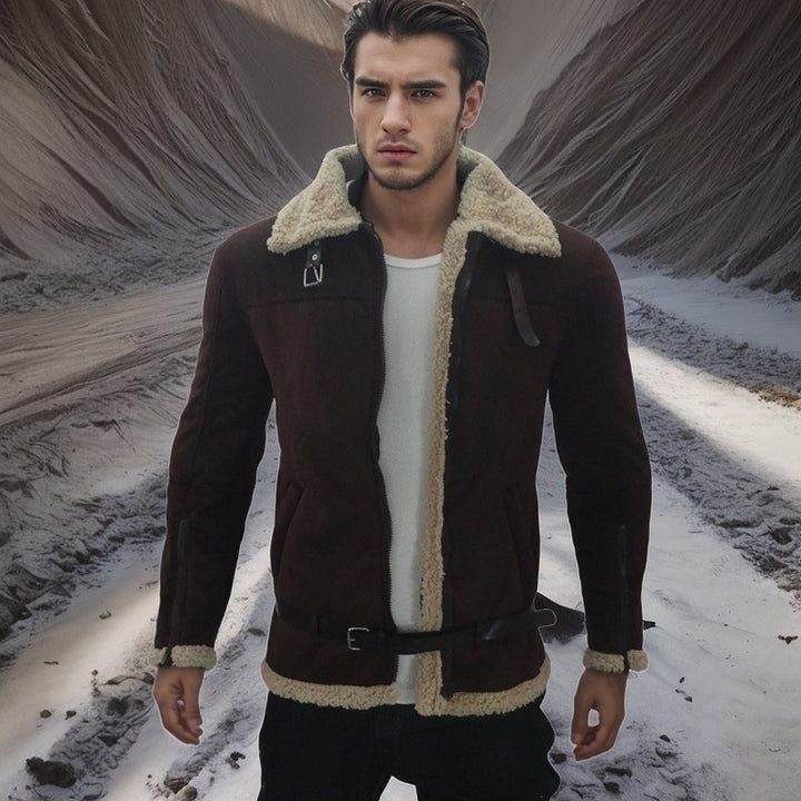 Men's luxury lambskin jacket Lisslune