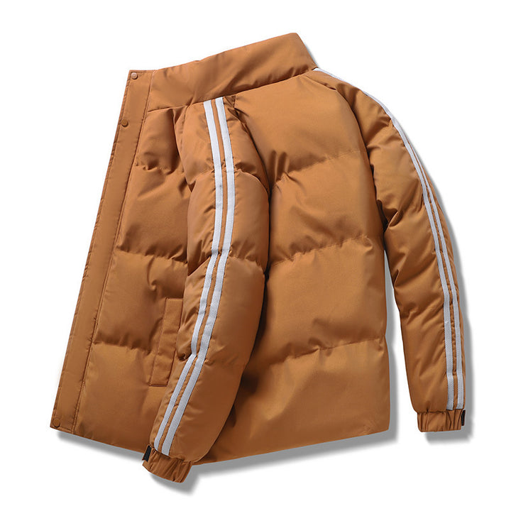 Men's Winter Quilted Jacket with Insulating Inner Lining and Adjustable Hood Lisslune