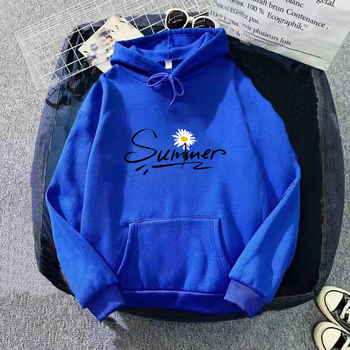 Women's hooded sweatshirt with cool summer motif Lisslune