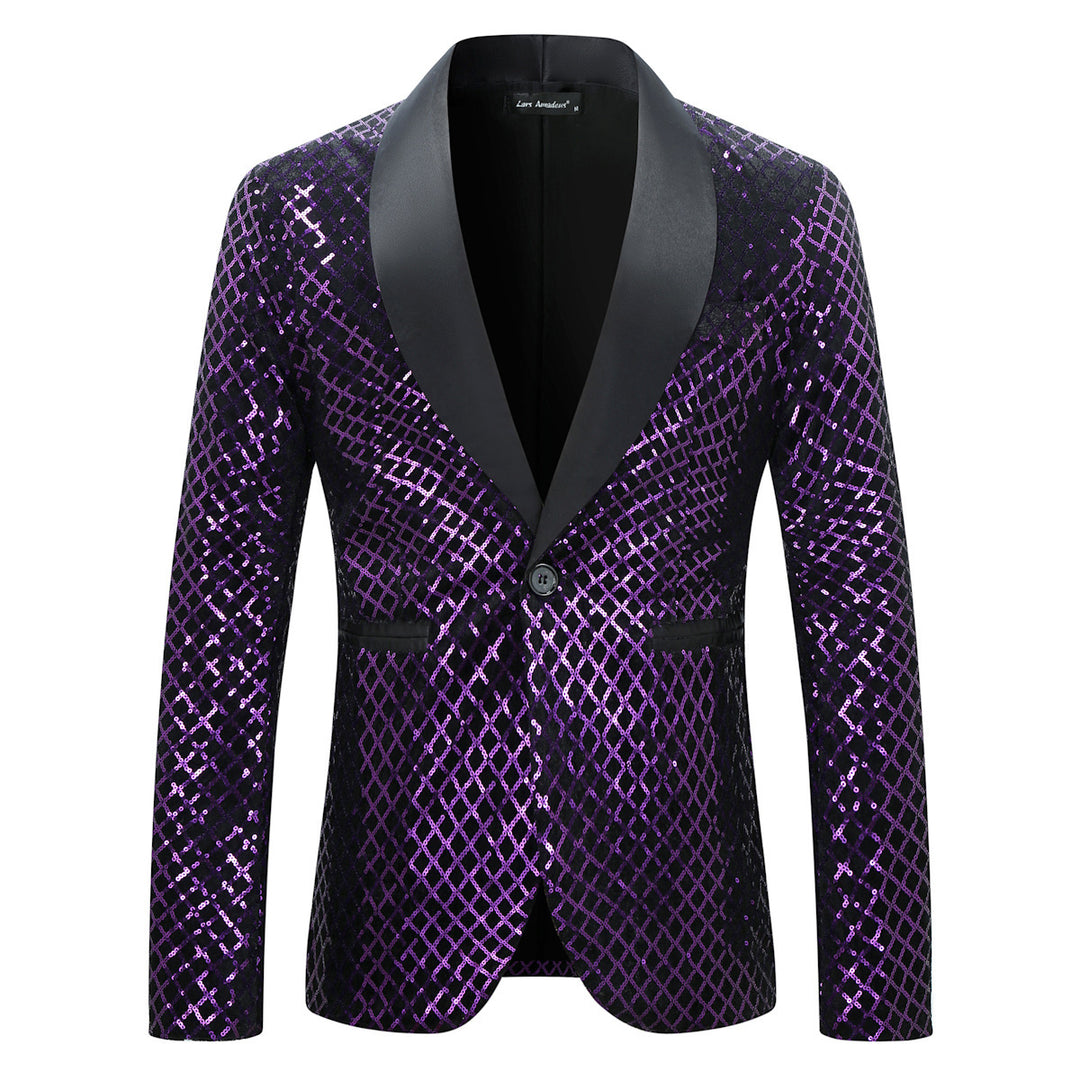 Men's sequined blazer with luxurious design Lisslune