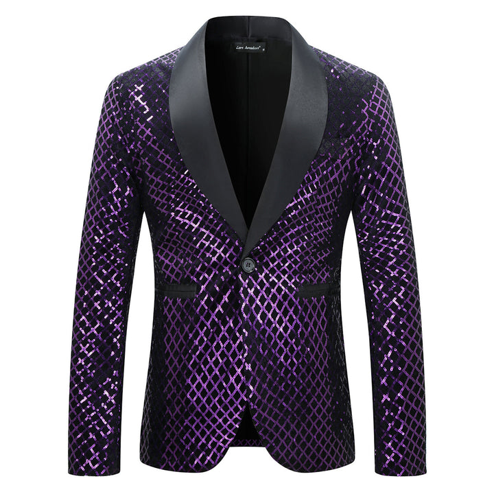 Men's sequined blazer with luxurious design Lisslune