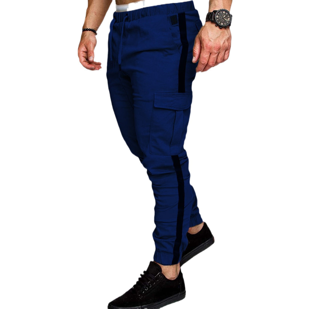 Men's Cargo Jogging Pants with Elastic Waistband and Practical Pockets Lisslune
