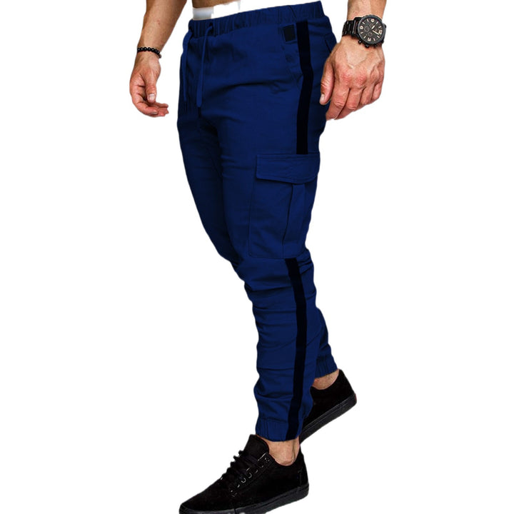 Men's Cargo Jogging Pants with Elastic Waistband and Practical Pockets Lisslune