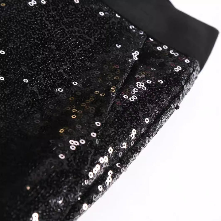 Men's Elegant Sequin Pants with Shimmering Effect Lisslune