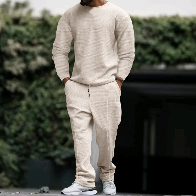 Men's Comfortable Casual Sweater with Matching Chino Pants Lisslune