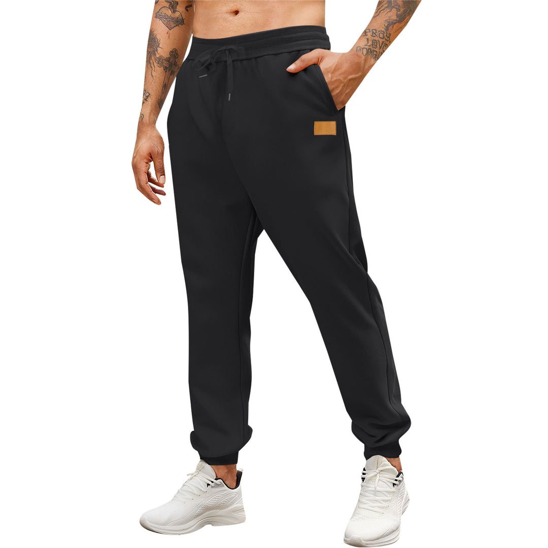 Men's sporty jogging pants with side zippered pockets and adjustable waistband Lisslune