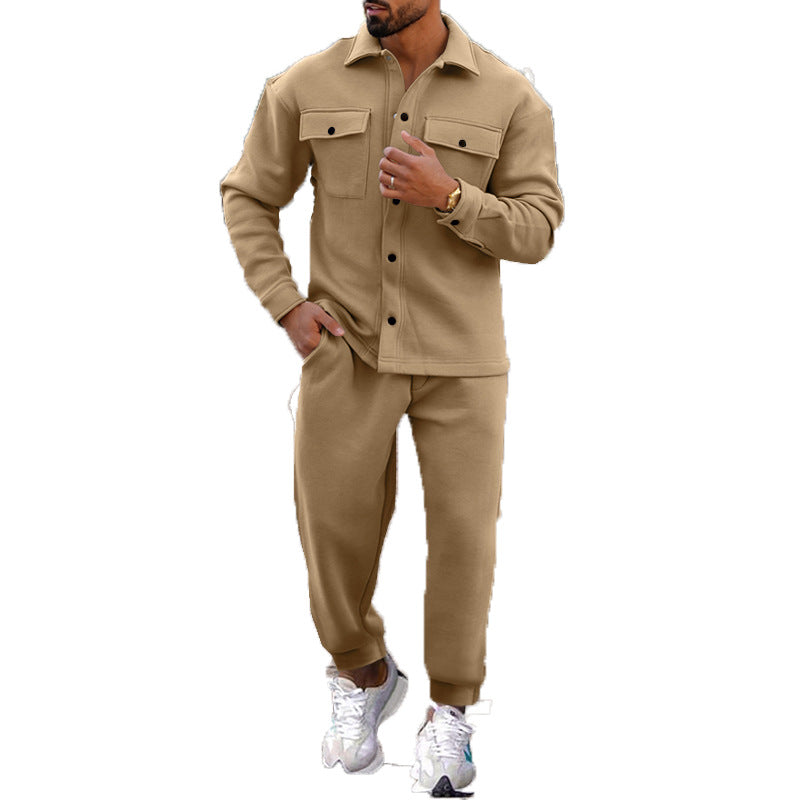 Men's casual leisure jacket with practical pockets and comfortable waistband Lisslune