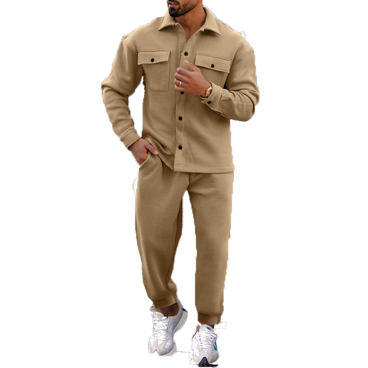Men's casual leisure jacket with practical pockets and comfortable waistband Lisslune