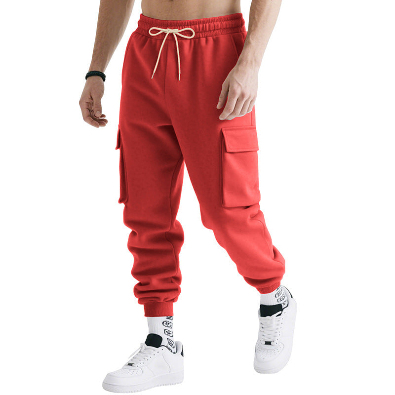 Men's cargo jogging pants with practical design and breathable material properties Lisslune