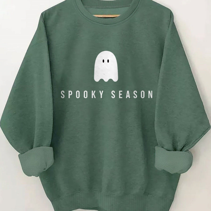 Women's sweatshirt with casual spooky design and soft inner fleece Lisslune