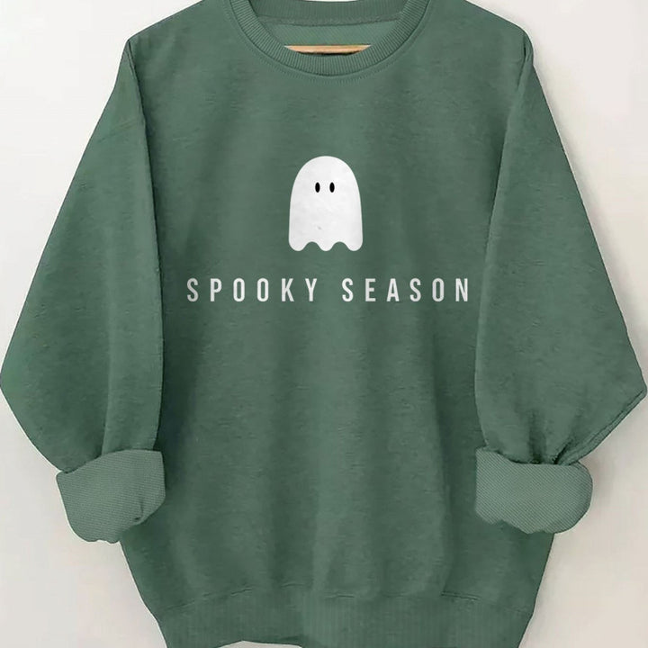 Women's sweatshirt with casual spooky design and soft inner fleece Lisslune