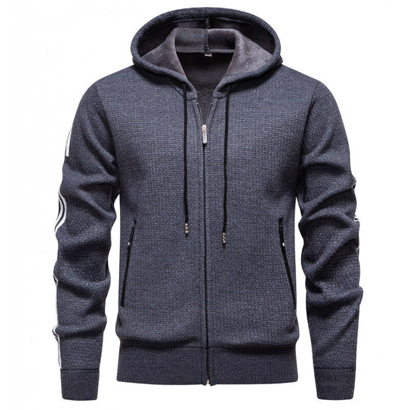 Men's sweat jacket with practical zippered pockets and modern design Lisslune