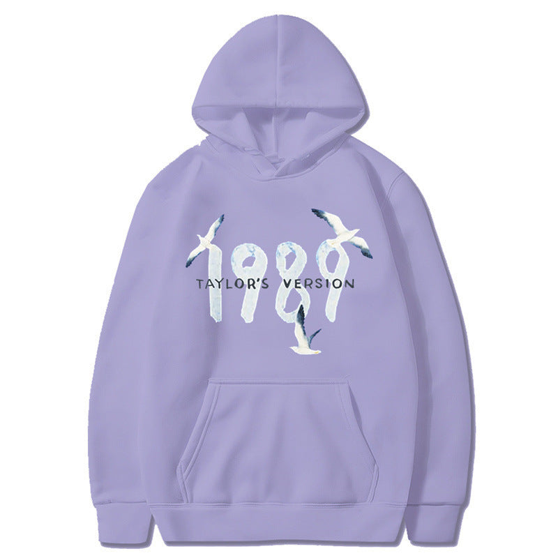 Women's hooded sweatshirt with creative bird design and high-quality cotton Lisslune
