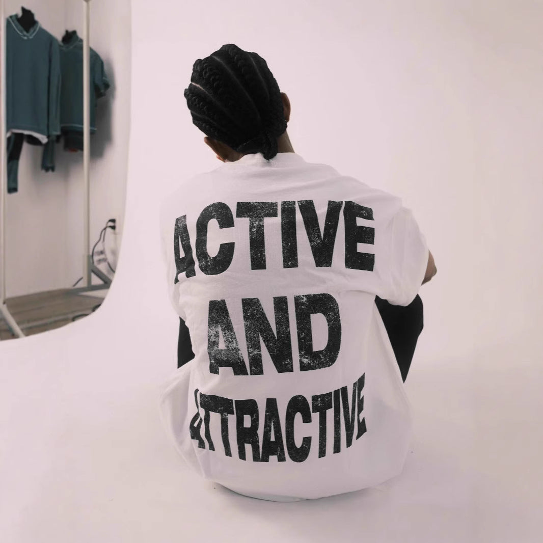 Women's Oversized T-Shirt with Dynamic Sports Design Lisslune