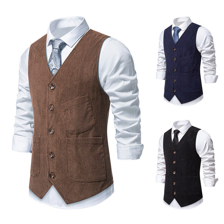 Men's elegant waistcoat in classic design Lisslune