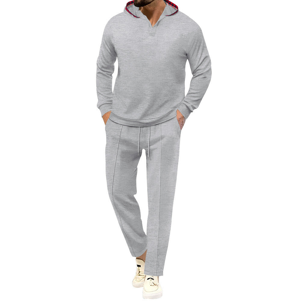 Men's Comfortable Waffle Structure Leisure Suit Lisslune