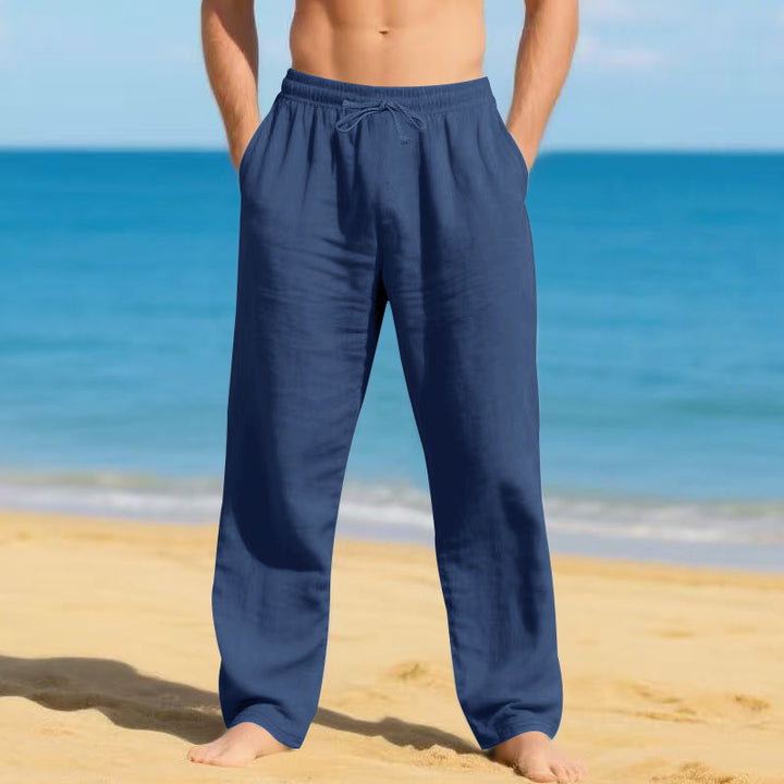 Men's lightweight beach pants with adjustable waistband Lisslune