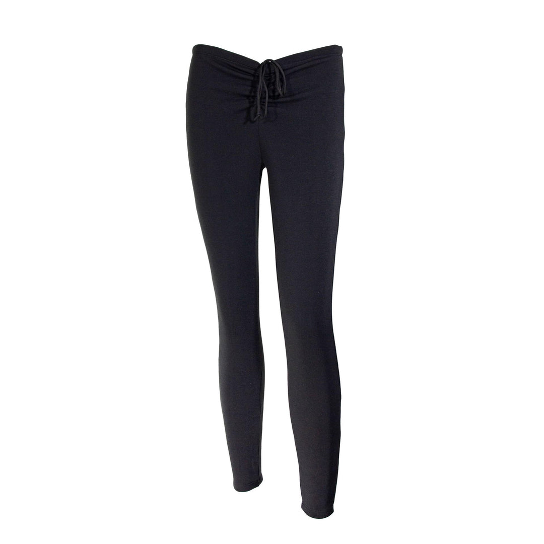 Damen Fleecegefütterte Leggings mit hohem Bund und Kordelzug Lisslune