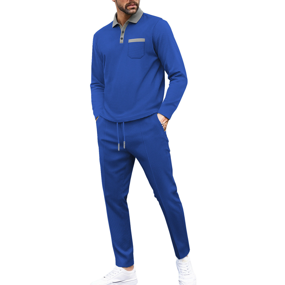 Men's Functional Sportswear Set with High-Quality Stand Collar and Practical Pockets Lisslune