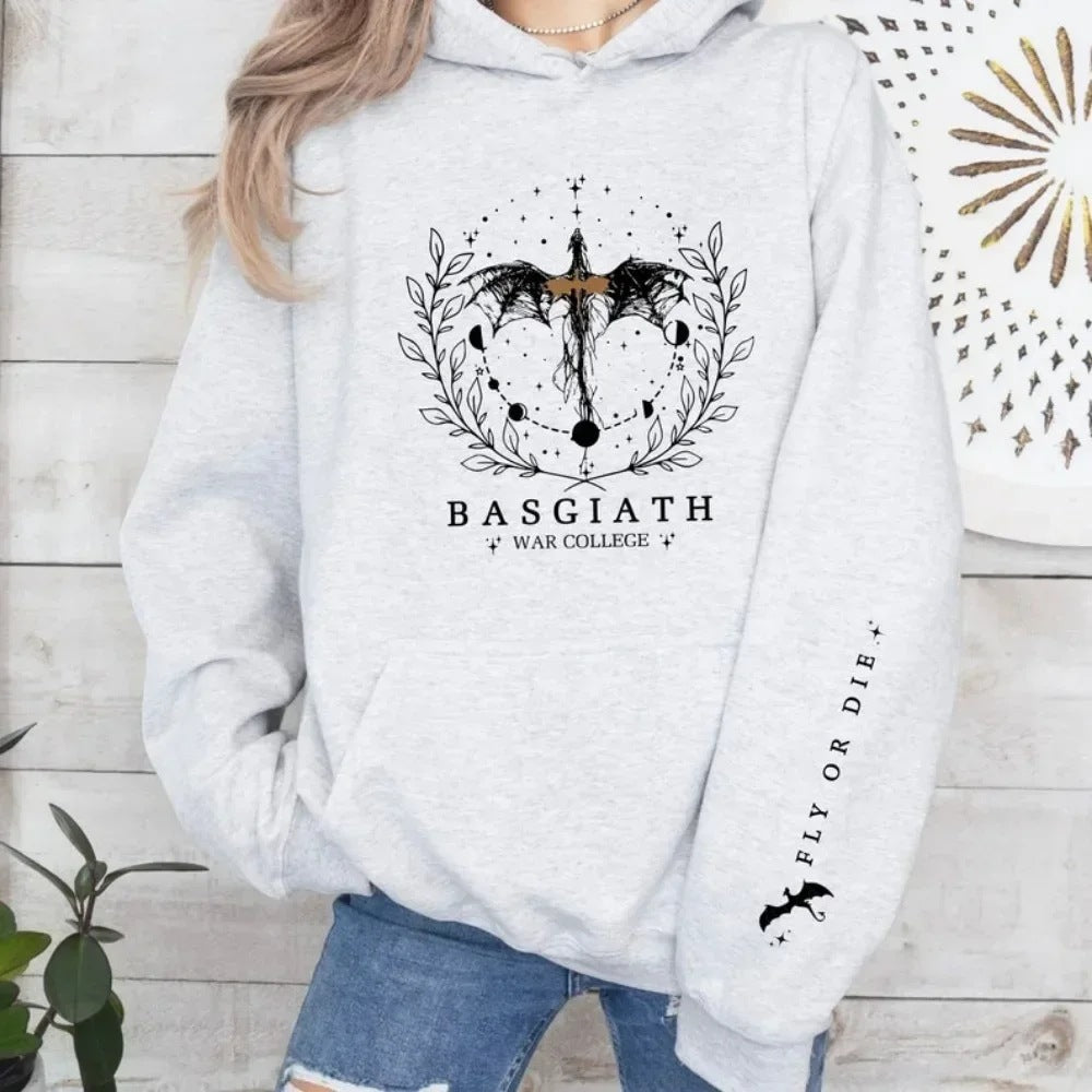 Women's hooded sweatshirt with impressive fantasy design Lisslune