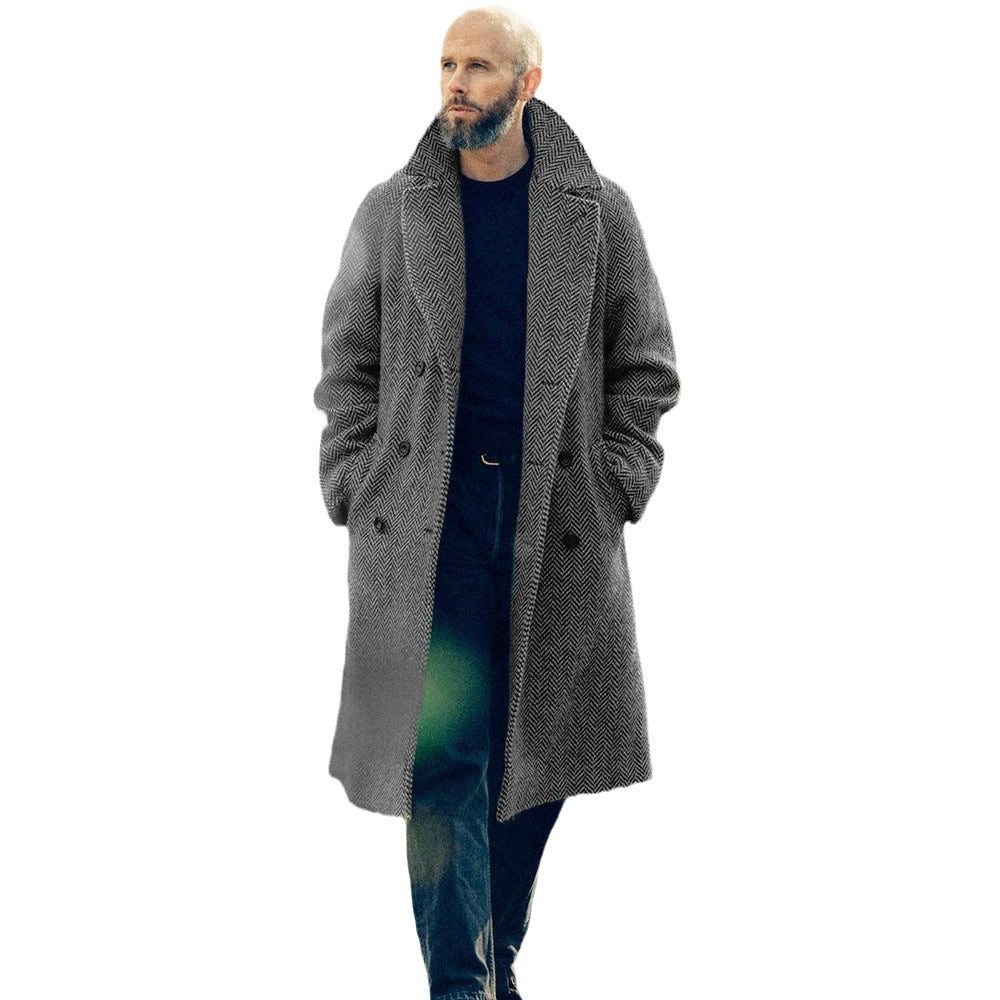 Men's elegant duffle coat with modern details and practical pockets Lisslune