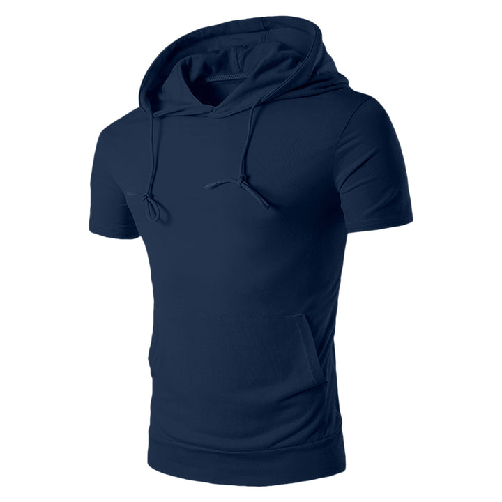 Men's Short Sleeve Hooded Top Lisslune