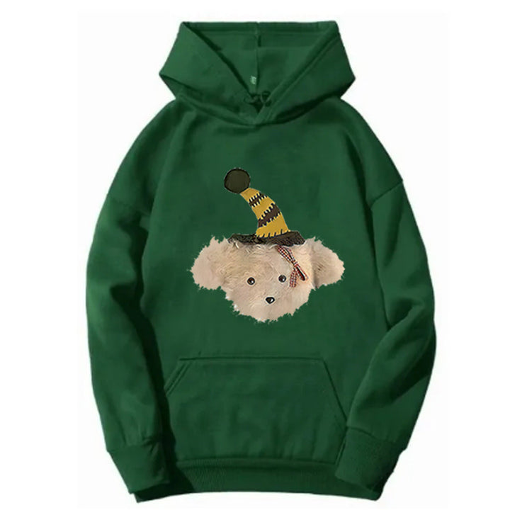 Women's hoodie with playful dog motif Lisslune