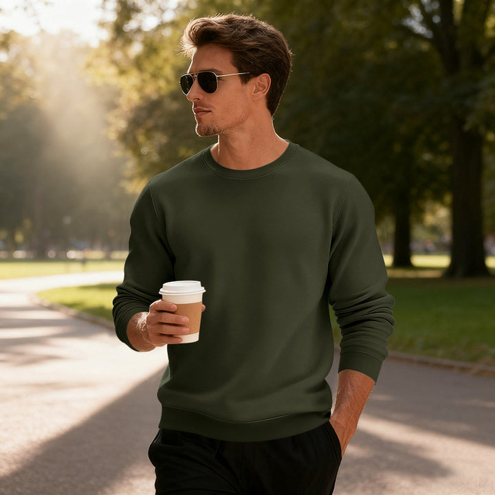 Men's casual sweatshirt with modern cut and comfortable cotton blend Lisslune