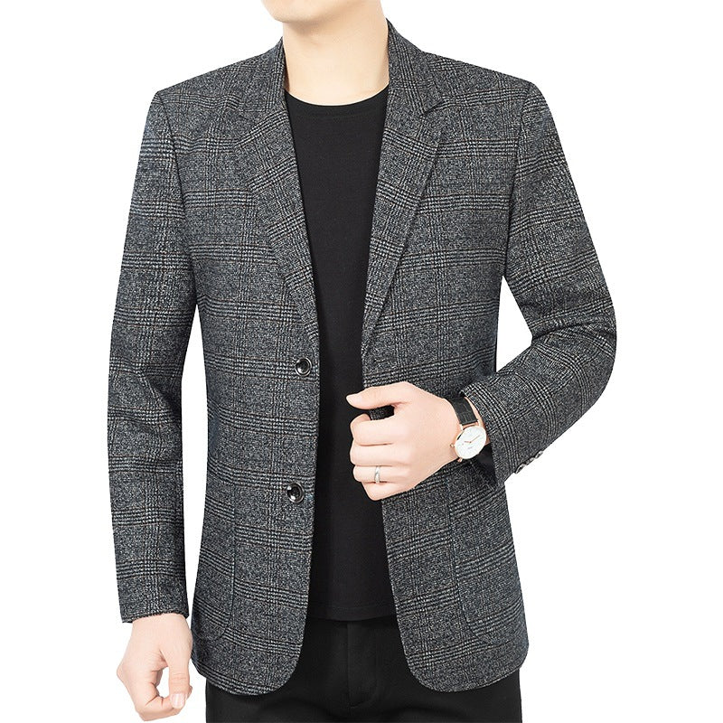 Men's Blazer Jacket Elegant made of checkered fabric Lisslune