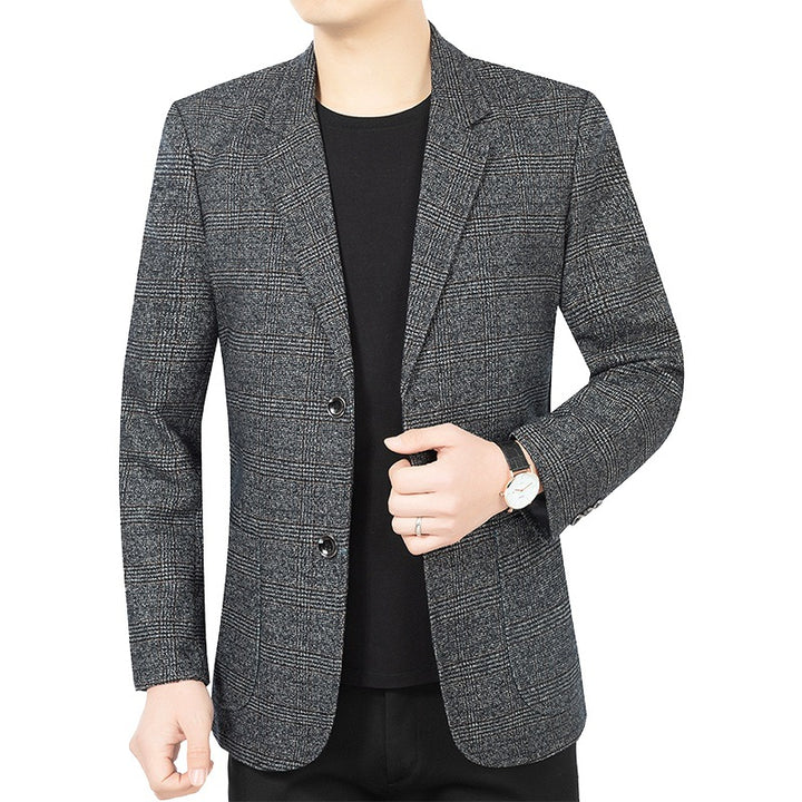 Men's Blazer Jacket Elegant made of checkered fabric Lisslune
