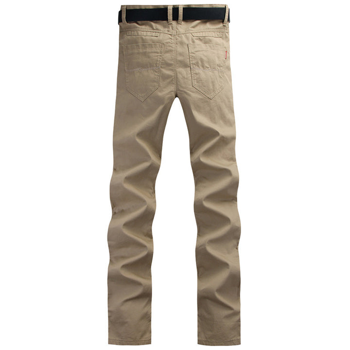 Men's Comfortable Cotton Chino Pants Lisslune