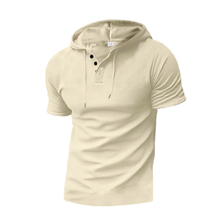 Men's stylish hoodie shirt with textured design and zipper Lisslune