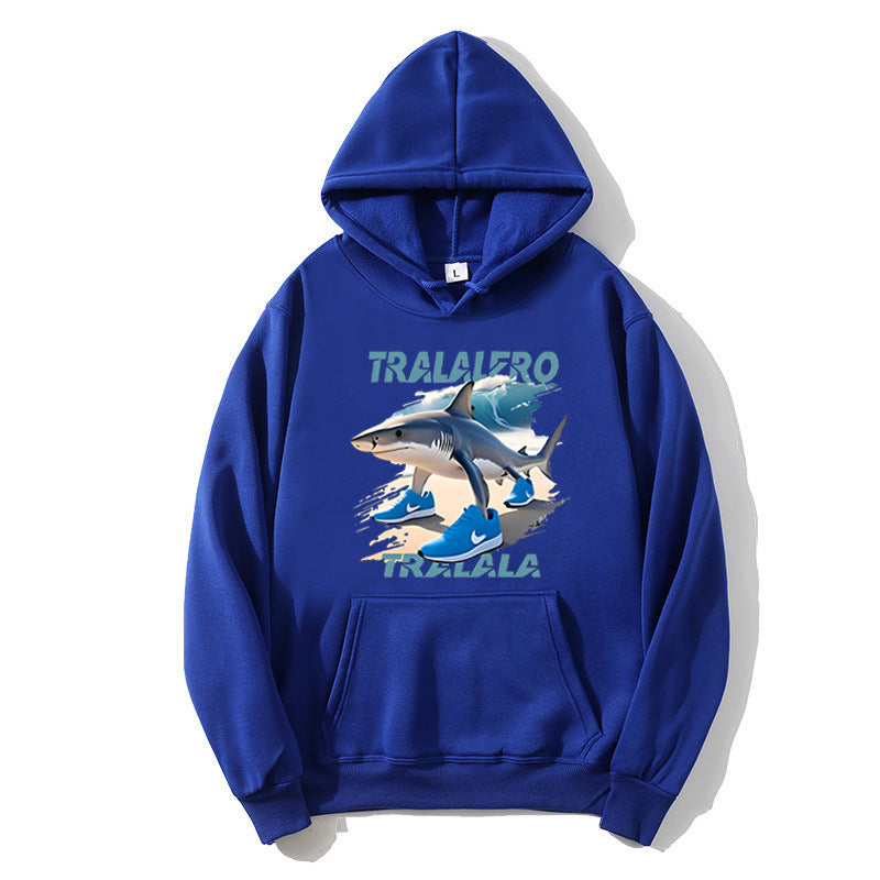 Women's hoodie with funny shark motif and graphic elements Lisslune
