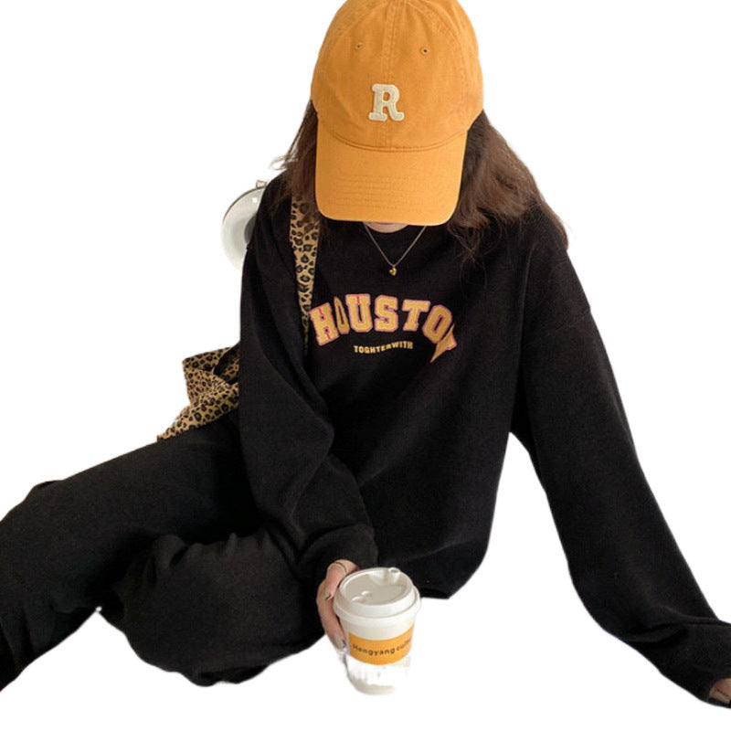 Women's Comfortable Oversized Sweatshirt-Pant Combination Lisslune