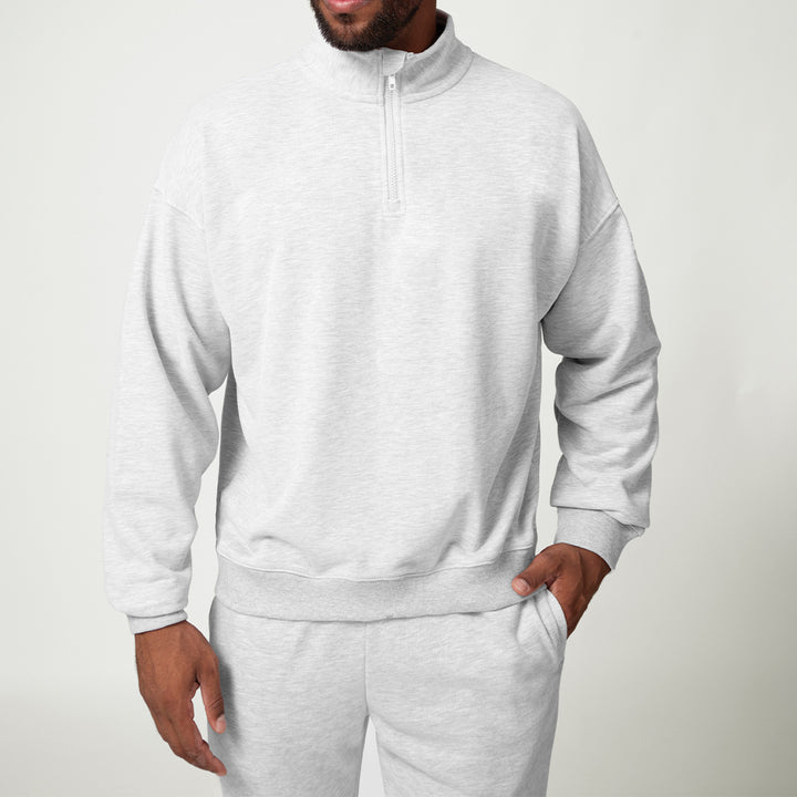 Men's Casual Sweater with Stand-Up Collar Lisslune