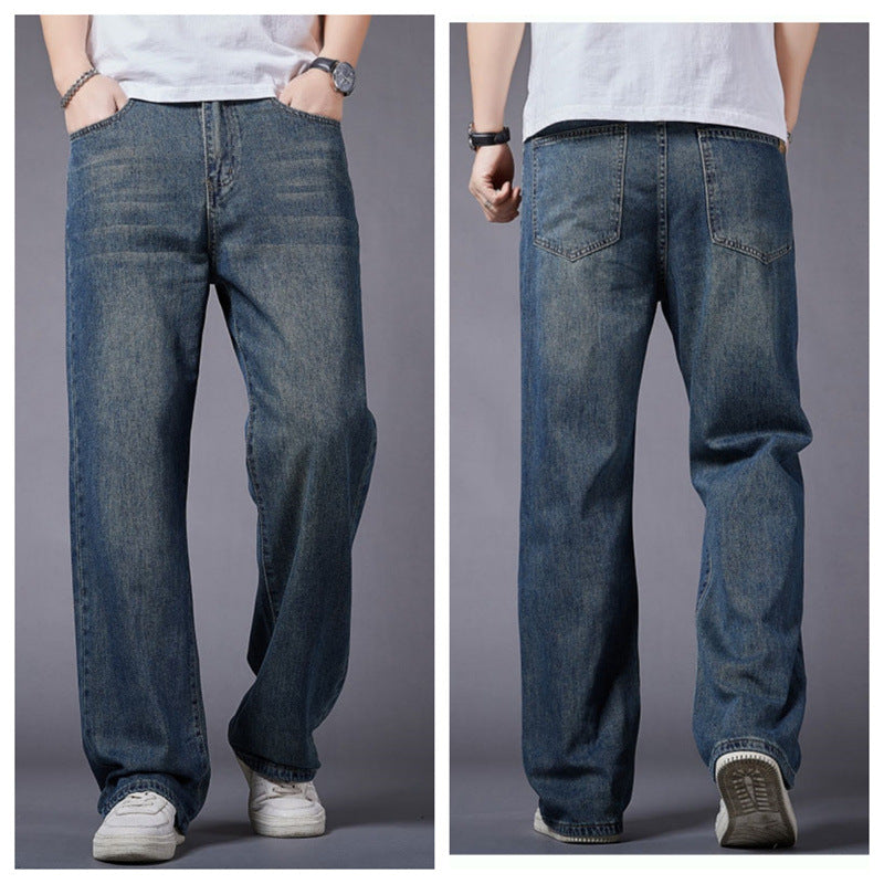 Men's Loose Denim Pants in Casual Style Lisslune