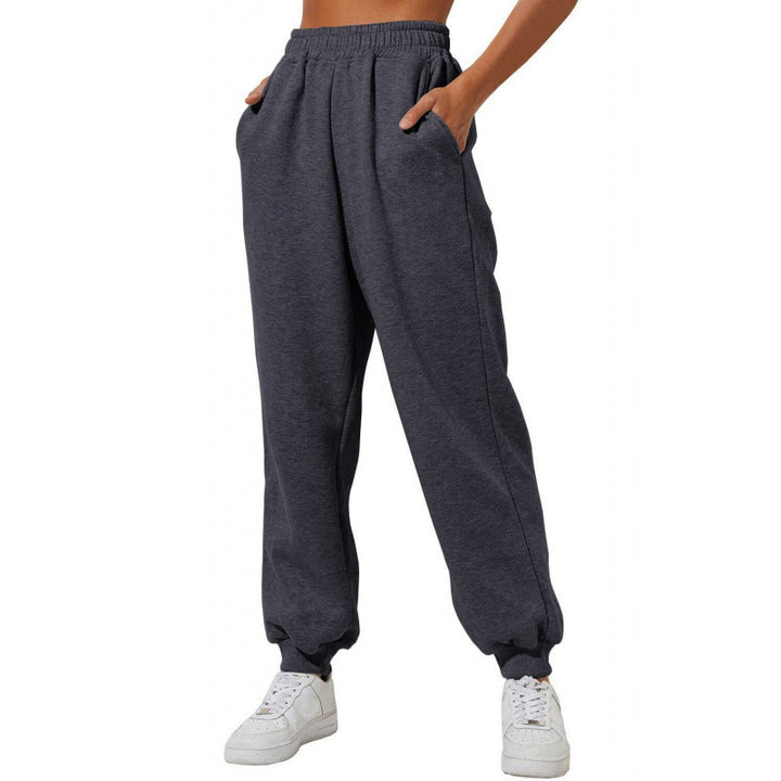 Women's jogging pants with elastic waistband and side pockets Lisslune