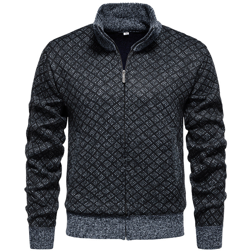 Men's sporty cardigan with modern pattern Lisslune