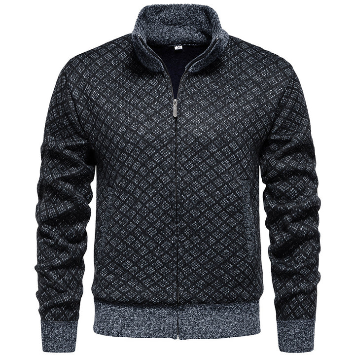 Men's sporty cardigan with modern pattern Lisslune